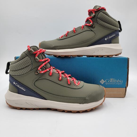 Columbia Trailstorm Peak Mid Hiking Boots Women’s Size 7 Stone Green - Picture 1 of 10